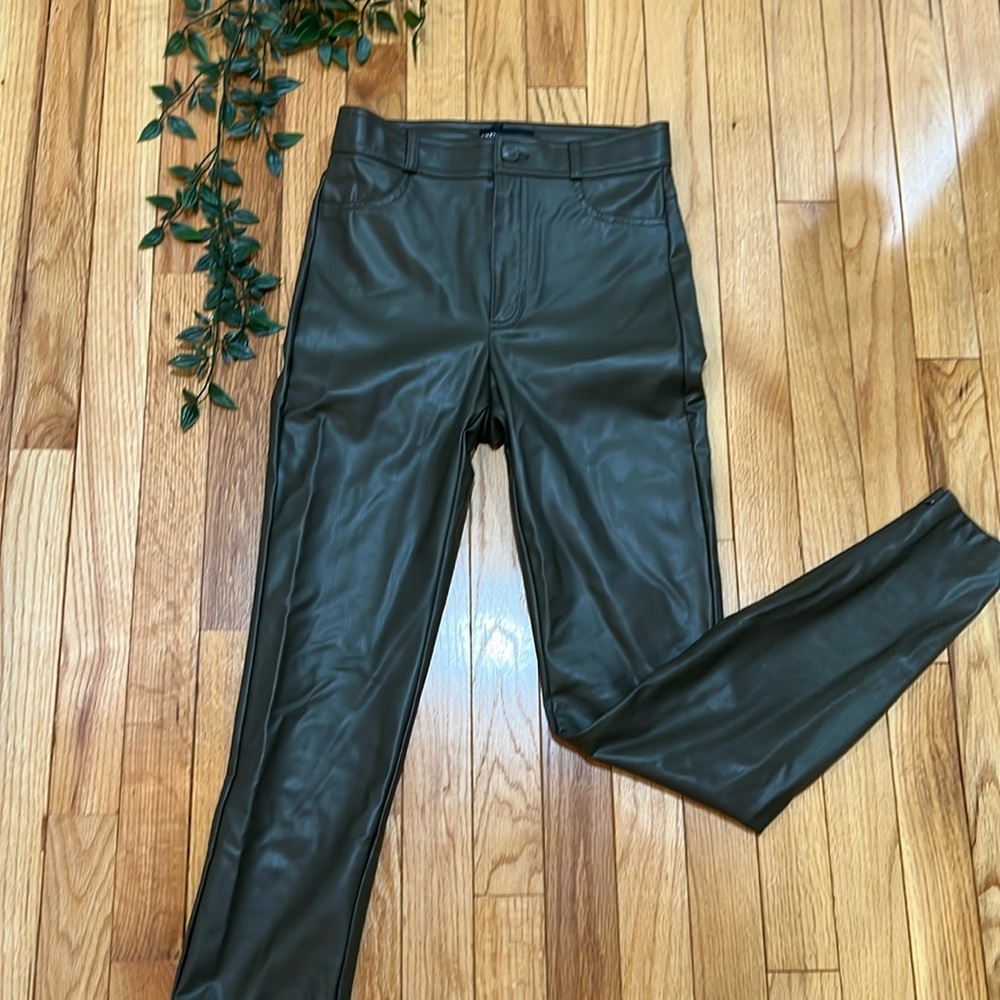 Zara vegan leather pants